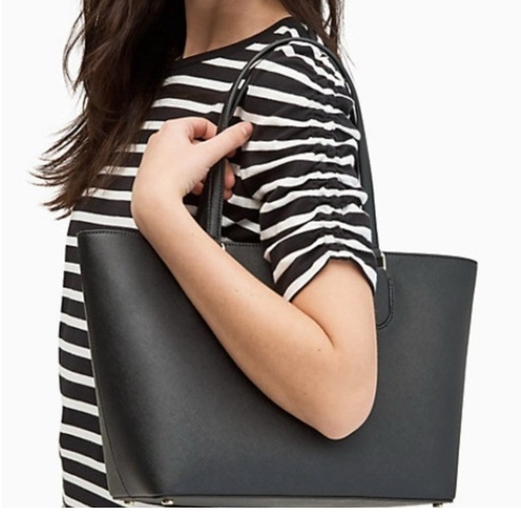 Kate Spade Black Laural Way Medium Dally Tote Shoulder Purse Bag - Picture 9 of 9